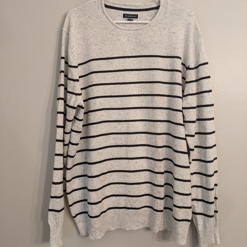 *NEW* - Club Room Men's Gregor Striped Crew Sweater - NWT